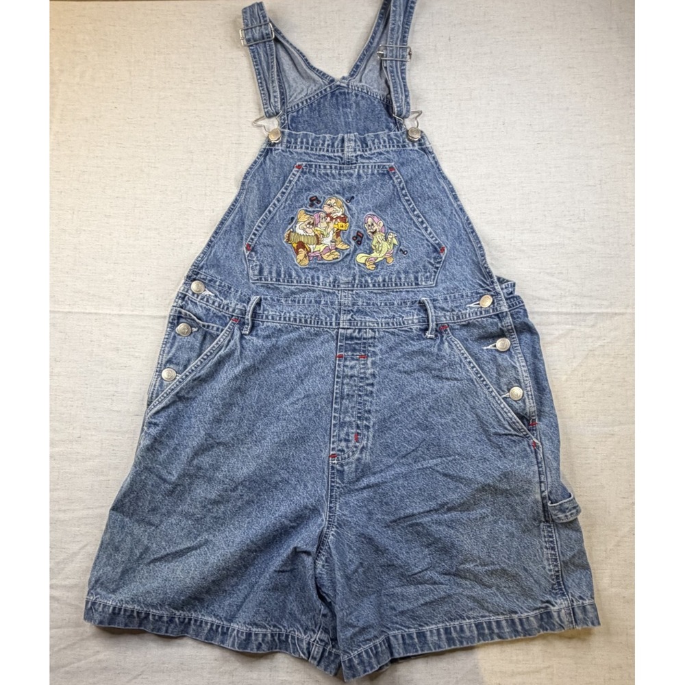 Vintage Disney Catalog Collection Snow White Denim Overalls Women's Medium - Picture 2 of 8